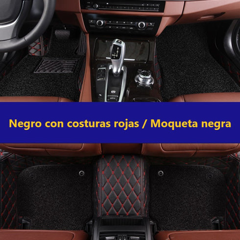 Alfombrillas 3D a Medida con Moqueta para 3 Filas de Asientos