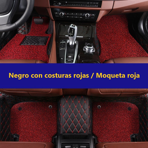 Alfombrillas 3D a Medida con Moqueta para 3 Filas de Asientos