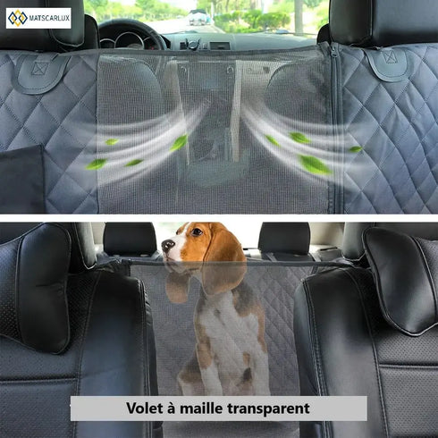 Funda impermeable para perros en el asiento trasero