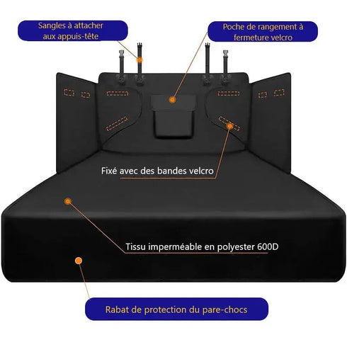 Funda protectora de maletero para perros